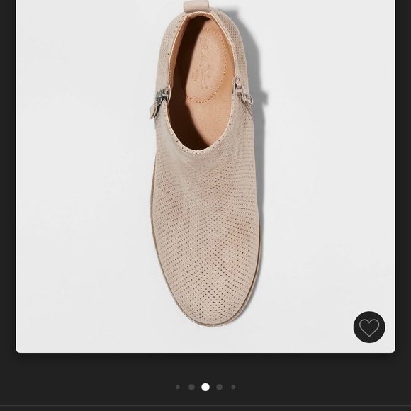 Taupe perforated booties - Picture 2 of 7